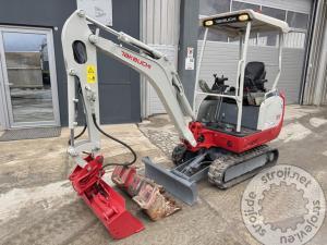 mini bagri takeuchi tb216 2017 letnik 3x lica 1905 delovnih ur