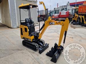 Mini bagri, JCB 16C-1 - 3X ŽLICA - 2019 LETNIK - 1290 UR