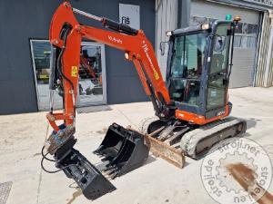 mini bagri kubota u27 4 3x lica 2019 letnik 1675 delovnih ur