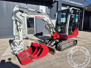 mini bagri takeuchi tb230 powertilt 3x lica 2017 letnik