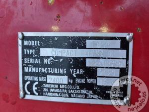 Mini bagri, TAKEUCHI TB225 - POWERTILT - 2020 LETNIK - 2460 DELOVNIH UR