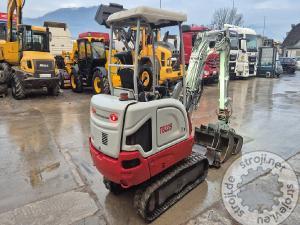 Mini bagri, TAKEUCHI TB225 - 2021 LETNIK - 1365 UR - 3X ŽLICA