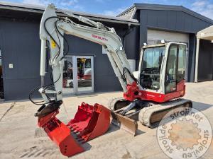 mini bagri takeuchi tb260 2018 year 4655 hours 3x new buckets