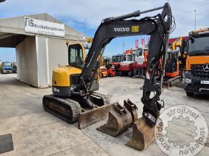 Mini bagri, VOLVO ECR88 PLUS - POWERTILT - 3X ŽLICE