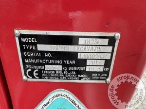 Mini bagri, TAKEUCHI TAKEUCHI TB230 - POWERTILT - 3X ŽLICA -2017 LETNIK