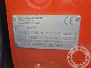 Mini bagri, KUBOTA KX019-4 - 2022 LETNIK - 1175 DELOVNIH UR-POWERTILT