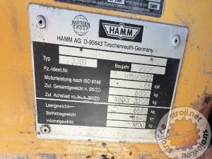 Valjarji ostalo, HAMM 3307 - LETNIK 2006 - 6070 DELOVNIH UR
