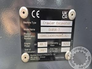 Bagri goseničarji, DOOSAN DEVELON DX85R - LETNIK 2023 - 3X NOVE ŽLICE