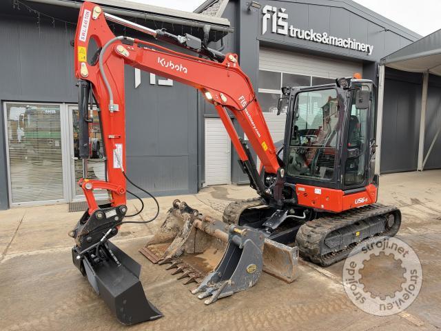 Bagri goseničarji, KUBOTA U56-5 - LETNIK 2025 - 270 DELOVNIH UR - 4X ŽLICA