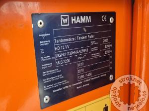 Valjarji tandem valjar, HAMM HD 12 VV - 2023 LETNIK - 245 DELOVNIH UR – KOT NOV