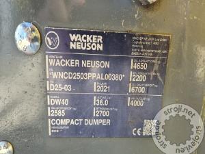 Demperji demper, WACKER NEUSON DW40 – LETNIK 2021 – 1360 DELOVNIH UR 