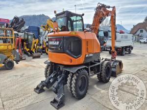 Bagri na kolesih, Ostali DX100W-7 - POWERTILT - 4X ŽLICE - STABILIZATORJI