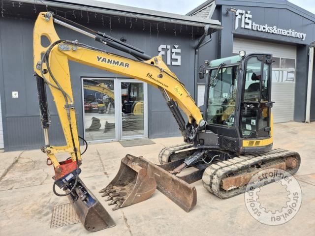 Mini bagri, YANMAR VIO57-U – LETNIK 2016 – 6100 UR - 2X ŽLICA