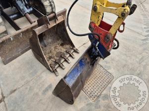 Mini bagri, YANMAR VIO57-U – LETNIK 2016 – 6100 UR - 2X ŽLICA