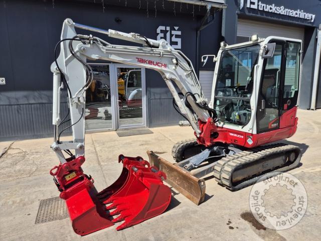 Mini bagri, TAKEUCHI TB235-2 - POWERTILT - LETNIK 2019 - 3X ŽLICE