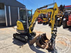Mini bagri, WACKER NEUSON EZ36 - POWERTILT - 4X ŽLICE - LETNIK 2021