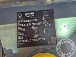 Mini bagri, WACKER NEUSON EZ36 - POWERTILT - 4X ŽLICE - LETNIK 2021