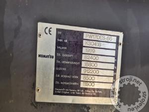 Bagri na kolesih, KOMATSU PW170ES-6 - 1999 LETNIK - 1X ŽLICA 