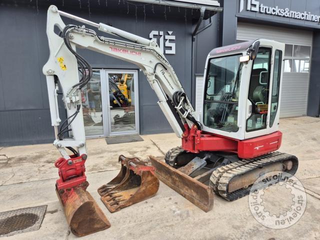Mini bagri, TAKEUCHI TB138FR - POWERTILT - 3X ŽLICE - 2012 LETNIK 