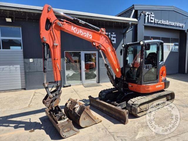 Mini bagri, KUBOTA KX057-4 - LETNIK 2015 - 3X ŽLICE - 5480 UR