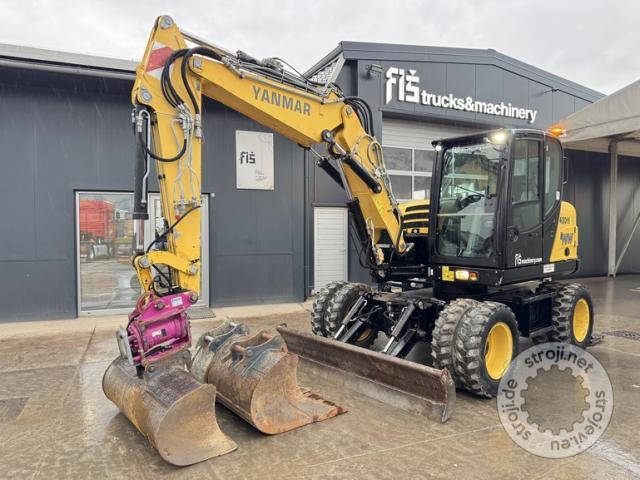 Bagri na kolesih, YANMAR B95W - POWERTILT - 3X ŽLICA - 4715 UR