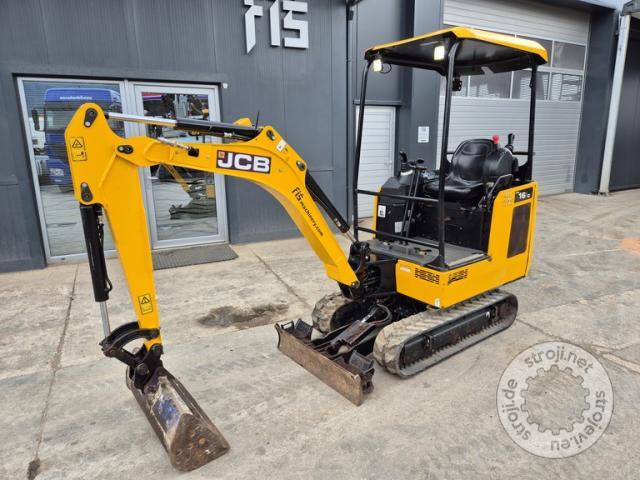 Mini bagri, JCB 16C-1 - LETNIK 2022 - 835 DELOVNIH UR - MODEL 2023