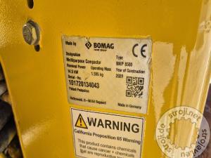 Valjarji valjar za jarke, BOMAG BMP8500 - LETNIK 2020 - 705 DELOVNIH UR 