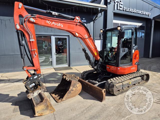 Bagri goseničarji, KUBOTA U55-4 - 2017 LETNIK - POWERTILT - 5355 UR