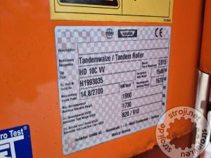 Valjarji tandem valjar, HAMM HD 13 VV - LETNIK 2019 - 1435 DELOVNIH UR
