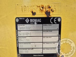 Valjarji tandem valjar, BOMAG BW 100 ADM-5 - LETNIK 2020 - 95 DELOVNIH UR